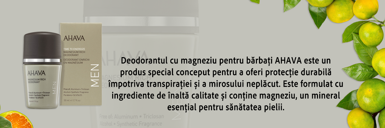 deodorant cu magneziu pentru barbati AHAVA